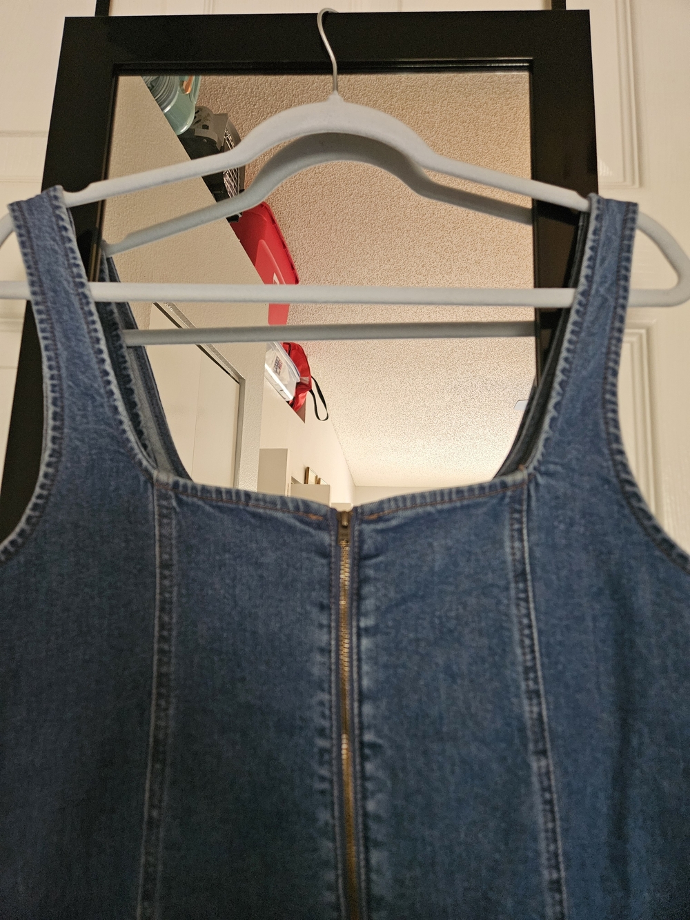 Old Navy Fit and Flare blue denim Dress Maxi - Picture 5 of 14